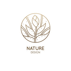 Tropical plant logo