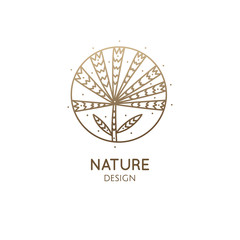 Tropical plant logo