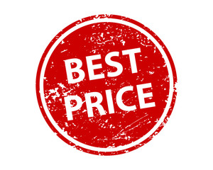 Best price sign sticker. Stamp vector texture.