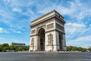 Selbstklebende Fototapeten Paris Arc de Triomphe View - Majestic Structure © ahriam12