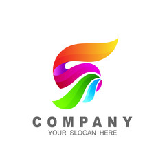 S letter logo, logo letter s with colorful icon and 3d design vector