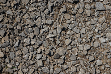 Texture of crushed grey slate