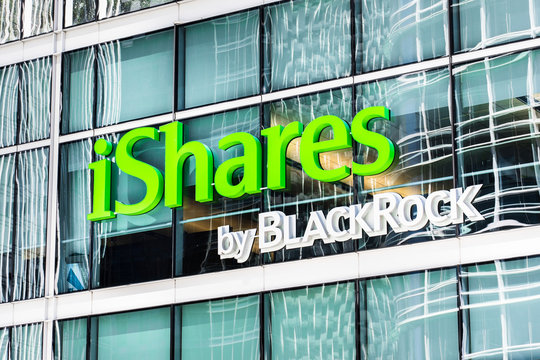 August 21, 2019 San Francisco / CA / USA - iShares by BlackRock headquarters in SOMA district; iShares is a family of ETFs managed by BlackRock is an American global investment management corporation
