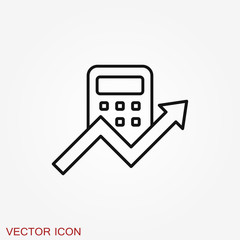 Accounting vector icon. Business and financial symbol