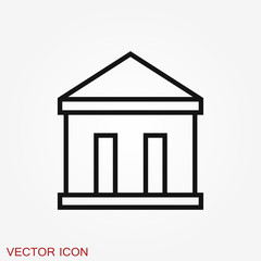 Bank icon design template. Vector icon, symbol