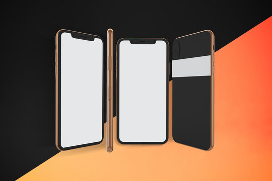 Gold & Dark Phone XS