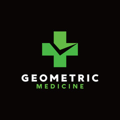 Fototapeta premium HealthCare Logo Vector Design Template. Modern and Geometric Icon. Medicine And Healing Symbol.