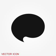 Speech bubble icons on background. Vector illustration.