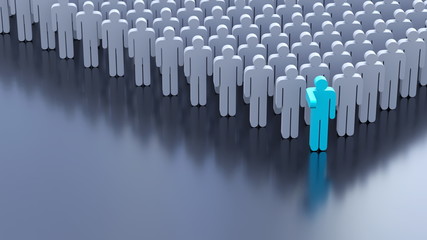 3D Icon business leader corporate concept