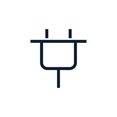 Plug line icon. Design style modern. Vector illustration