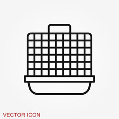Bird cage icon for your design, logo. Vector illustration