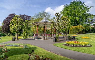 Victorian bandstand in a Park - obrazy, fototapety, plakaty