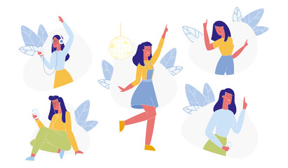 Female Character in Different Life Situations