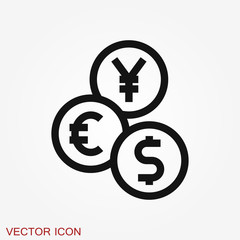 Money. Line Icon Vector illustration. Payment system.