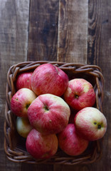 bright fragrant apples close-up