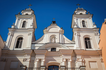 Fototapeta na wymiar Holy Name of Mary Cathedral in Minsk