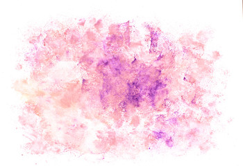 Fototapeta premium pink purple color watercolor paint texture