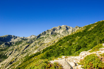 Naklejka premium The beautiful Mountains of Corsica - Bonifacio - France