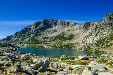 A beautiful Lake in the Mountains of Corsica - Bonifacio - France