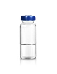  medical glass bottle with liquid  isolated