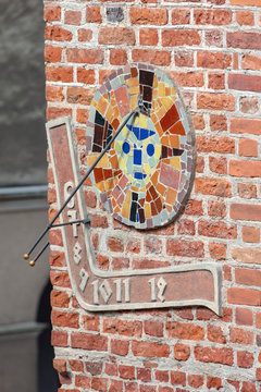 Sun clock in Olsztyn