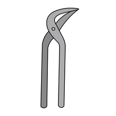 white background, construction tool pliers