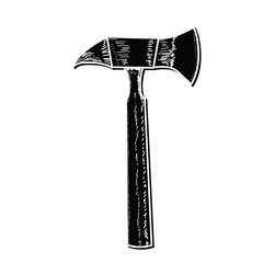 vector, on a white background, tool construction ax silhouette