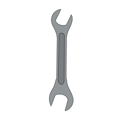 vector, on a white background, construction tool wrench