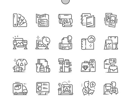 Polygraphy Well-crafted Pixel Perfect Vector Thin Line Icons 30 2x Grid for Web Graphics and Apps. Simple Minimal Pictogram