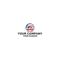 American Circle House Logo design