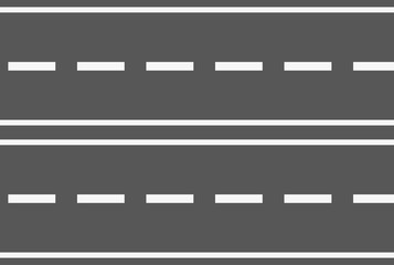 Carretera con dos carriles. 