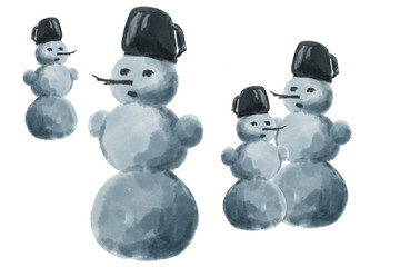 making a snowman, winter games for children
