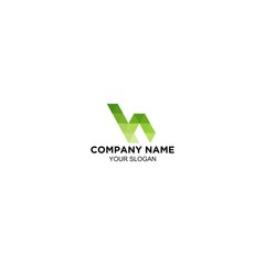 H Matric Logo Design Vector