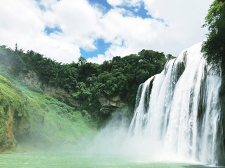 Waterfalls, Huangguoshu Waterfalls, Guizhou, scenic spots, nature, geography, spectacular, magnificent, magnificent, magnificent, atmospheric,