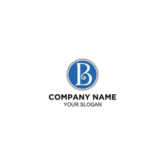 Fototapeta premium B circle logo design vector