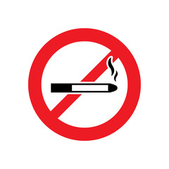 No smoking sign or no smoke icon