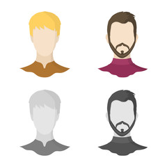 Vector design of professional and photo icon. Collection of professional and profile stock vector illustration.