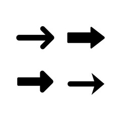 Set modern icons of arrow