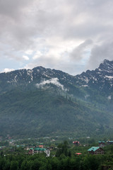 Fototapeta na wymiar Photo of Manali City in Himachal