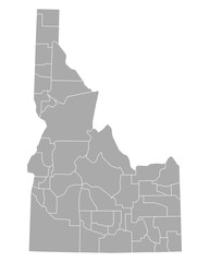 Karte von Idaho