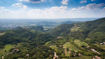 Fototapeta premium Colli Euganei, Drone