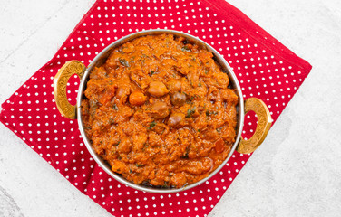 Indian Healthy Cuisine Chana Masala Also Known as Spicy Chickpeas, Channay, Chole Masala or Chholay is a Tasty & Flavourful Curry Made By Cooking Chickpeas in a Spicy Onion Tomato Masala Gravy