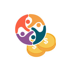 Trust Commitment Teamwork Together Business Illustration Vector