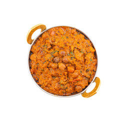 Indian Healthy Cuisine Chana Masala Also Known as Spicy Chickpeas, Channay, Chole Masala or Chholay is a Tasty & Flavourful Curry Made By Cooking Chickpeas in a Spicy Onion Tomato Masala Gravy