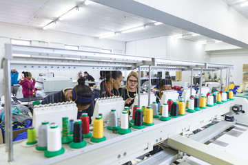Women working in a clothing factory
