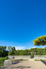 Fototapeta premium 仁徳天皇陵古墳周辺風景