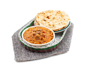 Indian Healthy Cuisine Chana Masala Also Known as Spicy Chickpeas, Channay, Chole Masala or Chholay is a Tasty & Flavourful Curry Made By Cooking Chickpeas in a Spicy Onion Tomato Masala Gravy