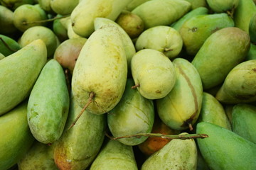 Green Mango Fruit Background
