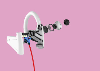 headphones 3D model. wireless headphones 3d render. bluetooth headphones 3d image.