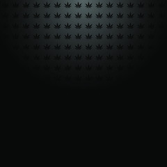 Marijuana pattern top light vector dark background